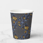 金ゴールド及び銀青色溶融金属 紙コップ (裏面)