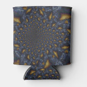 金ゴールド及び銀青色溶融金属 缶クーラー (正面)