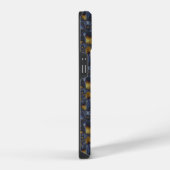 金ゴールド及び銀青色溶融金属 iPhoneケース (右側面)