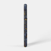 金ゴールド及び銀青色溶融金属 SAMSUNG GALAXYケース (右側面)