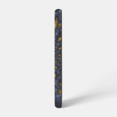 金ゴールド及び銀青色溶融金属 SAMSUNG GALAXYケース (左側面)