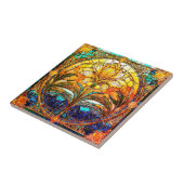 金ゴールド及び青色アールデコ新しいセラミックタイル タイル (側面)