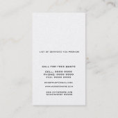 金ゴールド及び黒い家の不動産の名刺 名刺 (裏面)