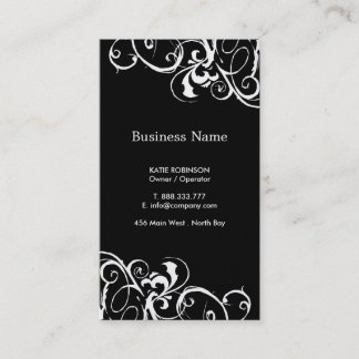 金ゴールド及び黒のスタイリッシュな名刺 名刺