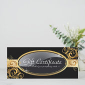 金ゴールド及び黒サロンギフト券 (スタンド正面)