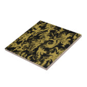 金ゴールド及び黒混合された色のタイル タイル (側面)