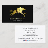 金ゴールド及モダンび黒乗りインストラクター 名刺 (正面/裏面)