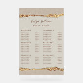 金ゴールド取り込み紙価格表 アクリルサイン (正面)