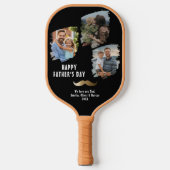 金ゴールド口ひげ父の日3写真 ピックルボールラケット (正面)