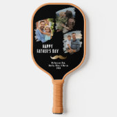 金ゴールド口ひげ父の日3写真 ピックルボールラケット (裏面)