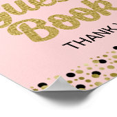 金ゴールド台本にサインしてくださいGradサイン ポスター (角)