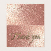 金ゴールド台本の書道ありがとうキラキラ 名刺 (外部フラット)