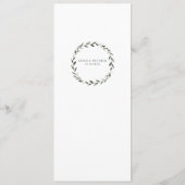 金ゴールド台本クラシック書道結婚の夕食会 メニュー (裏面)