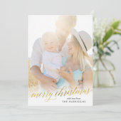 金ゴールド台本メリークリスマスカフェイクード シーズンカード (スタンド正面)