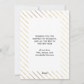 金ゴールド台本メリークリスマスカフェイクード シーズンカード (裏面)