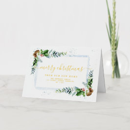 金ゴールド台本メリークリスマス動態発表 箔シーズンカード