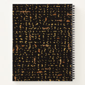 金ゴールド合成ノートブック ノートブック (裏面)