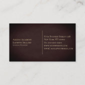 金ゴールド合気道漢字 名刺 (裏面)