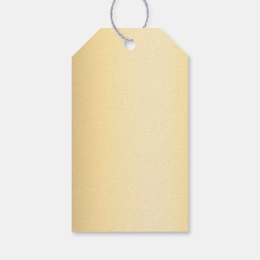 金ゴールド名の署名ビジネスのロゴつるラベル ギフトタグ (裏面)