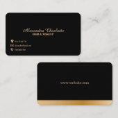 金ゴールド名刺プレミアムデザイン 名刺 (正面/裏面)