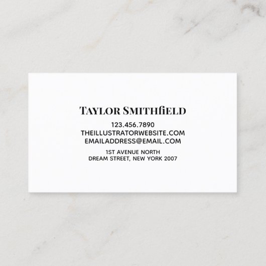 金ゴールド名刺 名刺 (裏面)