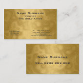 金ゴールド名刺 名刺 (正面/裏面)