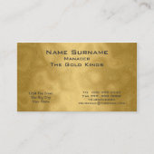 金ゴールド名刺 名刺 (正面)