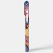 金ゴールド名抽象芸術モダンブルーパープルピンクシック Case-Mate iPhoneケース (裏面 / 左)
