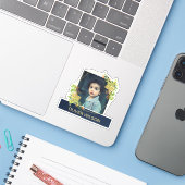 金ゴールド吸汁葉リースフォトオーバーレイ シール (ノートパソコンとiPhone)