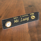 金ゴールド唇 デスクネームプレート (側面)