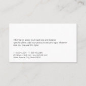 金ゴールド商業住宅地 名刺 (裏面)