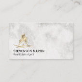 金ゴールド商業住宅地 名刺 (正面)