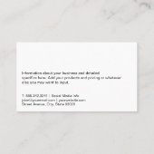 金ゴールド器具のロゴ | 料理 | レストラン 名刺 (裏面)