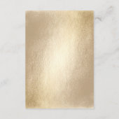 金ゴールド四角形中国の二重結婚幸せ エンクロージャーカード (裏面)