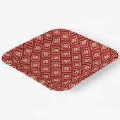 金ゴールド四角形中国の二重結婚幸せ ペーパープレート (傾斜あり)