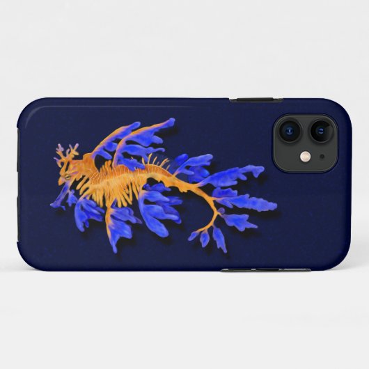 金ゴールド図解入りの、写真付きのとブルーリーフェシードラゴン Case-Mate iPhoneケース (裏面(横))