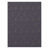 金ゴールド図解入りの、写真付きの羽 テーブルクロス (正面)