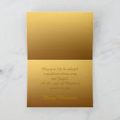 金ゴールド国際的Navidadグリーティングカード シーズンカード (内部)