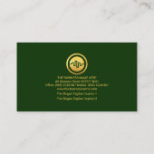 金ゴールド在庫予測グラフ財務コンサルタント 名刺 (裏面)