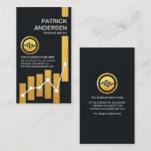 金ゴールド在庫共有バーグラフ 名刺 (正面/裏面)