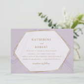 金ゴールド地動大理石結婚式招待状 招待状 (スタンド正面)