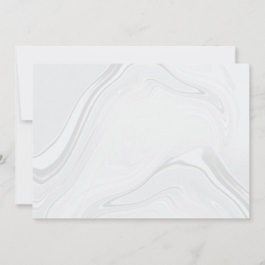 金ゴールド地動大理石結婚式招待状 招待状 (裏面)