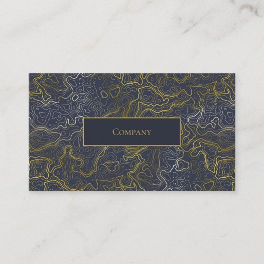 金ゴールド地形名刺 名刺 (正面)
