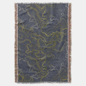 金ゴールド地形 スローブランケット (正面縦)