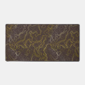 金ゴールド地形 デスクマット (正面)