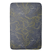 金ゴールド地形 バスマット (正面縦)