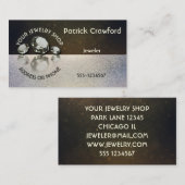 金ゴールド塵の宝石店の宝石屋3のダイヤモンド 名刺 (正面/裏面)