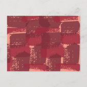 金ゴールド塵及び秋の絵画的な打撃の結婚 インビテーションポストカード (裏面)