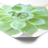 金ゴールド多汁結婚テラリウムの歓迎サイン ポスター (角)