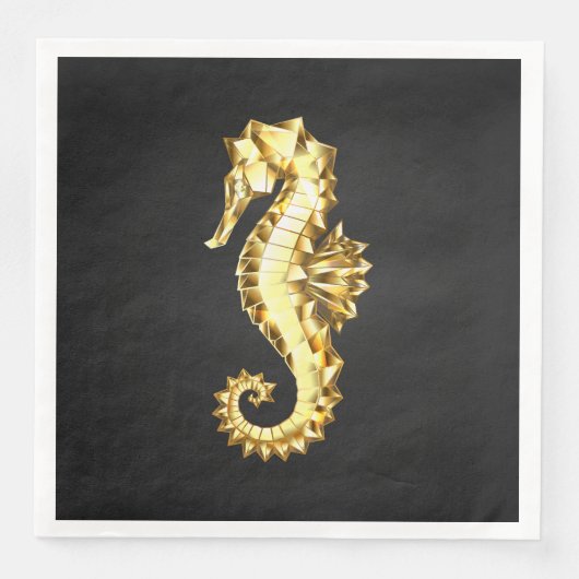 金ゴールド多角形船馬 (正面)